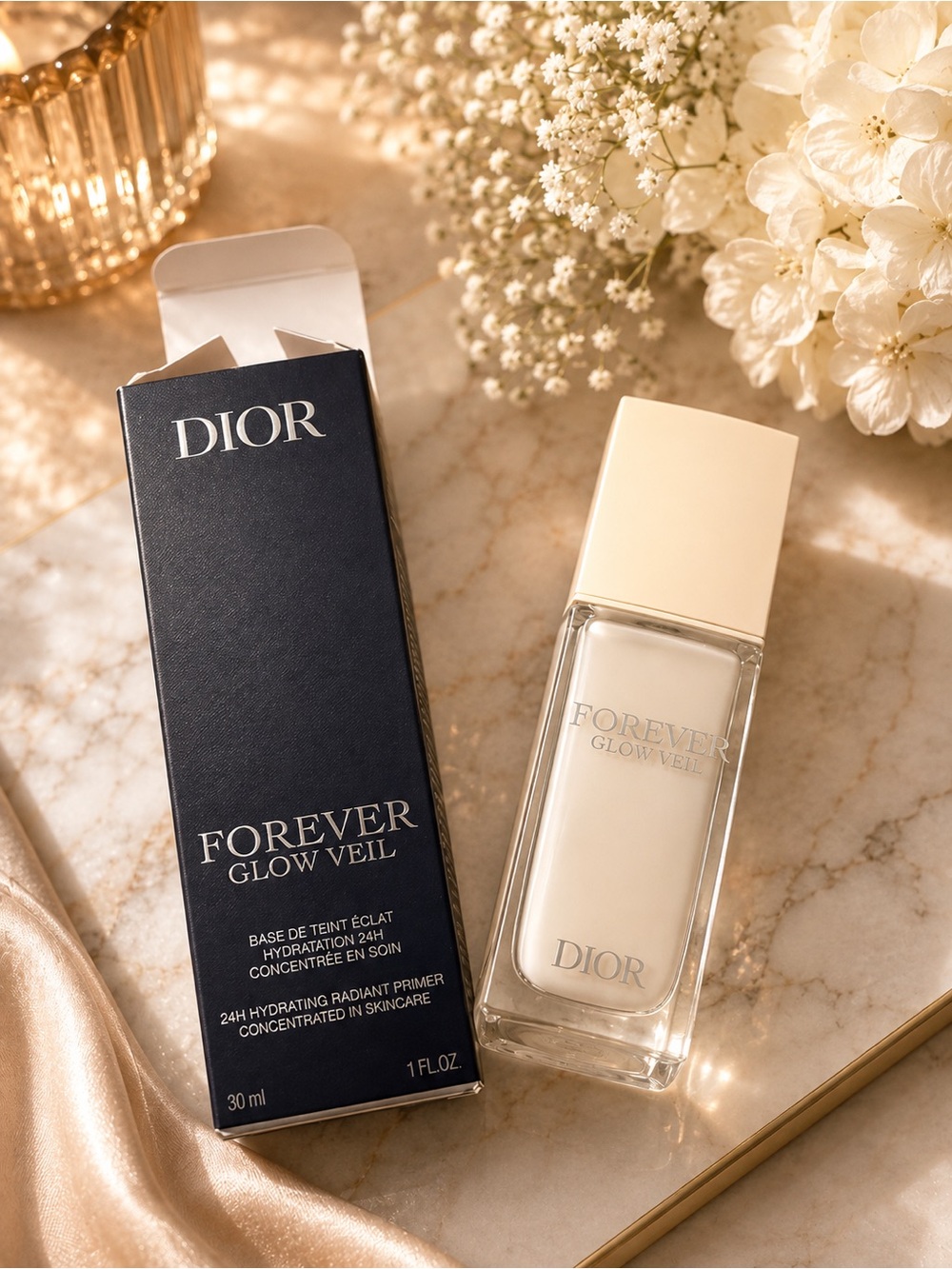 Dior Forever Glow Veil Radiant Primer - Navy & Cream